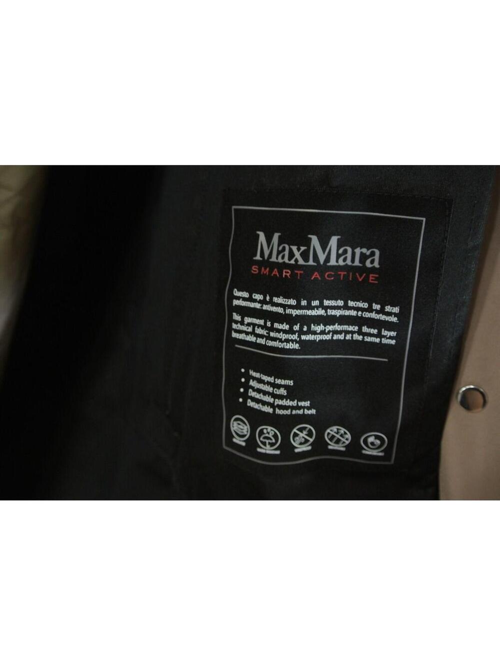 NEW, MaxMara CARTER Technical-fabric trench coat Beige Size 8 #DC613 - Picture 13 of 13